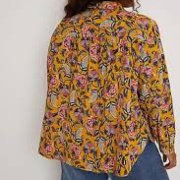 Anthropologie Pilcro Sigourney Corduroy Top  MEDIUM - Picture 5 of 12